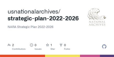 Github Usnationalarchivesstrategic Plan 2022 2026 Nara Strategic