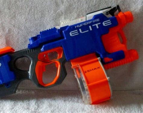 NERF N-strike Elite Hyperfire Blaster With 25 Dart Drum - Etsy