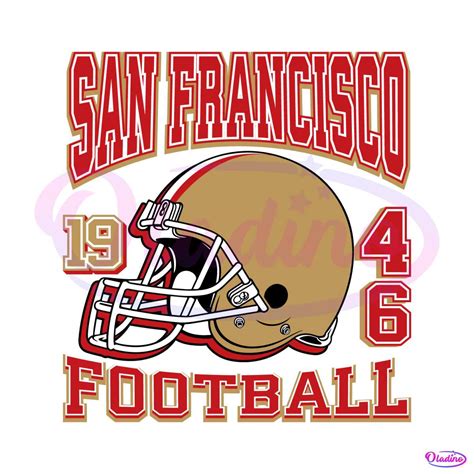 Vintage San Francisco 49ers 1946 Football Helmet SVG