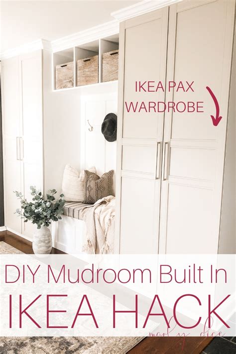 Our Diy Mudroom Built In Ikea Hack Marly Dice