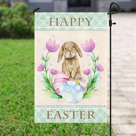 Bunny Happy Easter Flag Flagwix In 2022 Easter Flags Printing