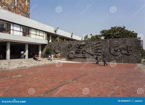 Facade Of The Central Library Biblioteca Central At The Ciudad ...