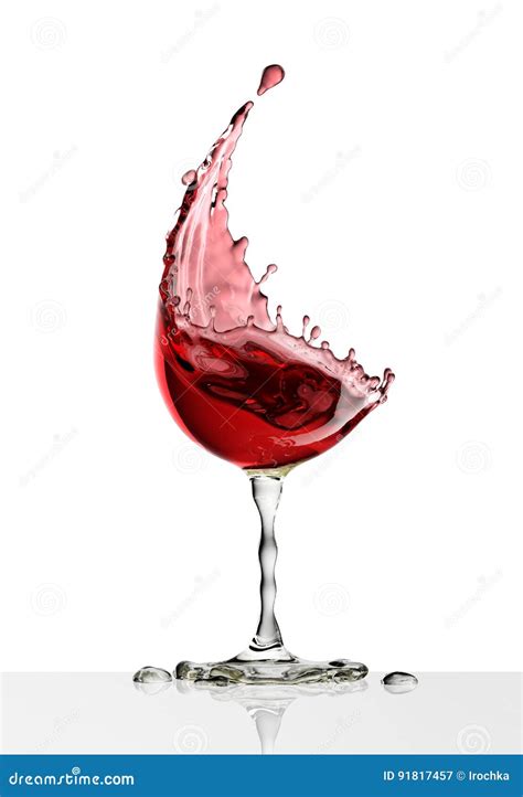 Copa De Vino Roja En Un Fondo Blanco Stock De Ilustraci N Ilustraci N