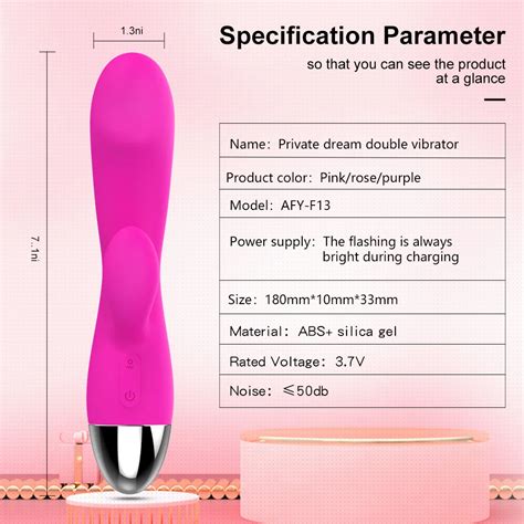 Double Head Vibrator For Women Multi Frequency Masturbator Vibrating