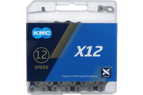 KMC Kette X12 Silber Schwarz 12 Fach 126 Glieder 2024 20 Fahrrad XXL