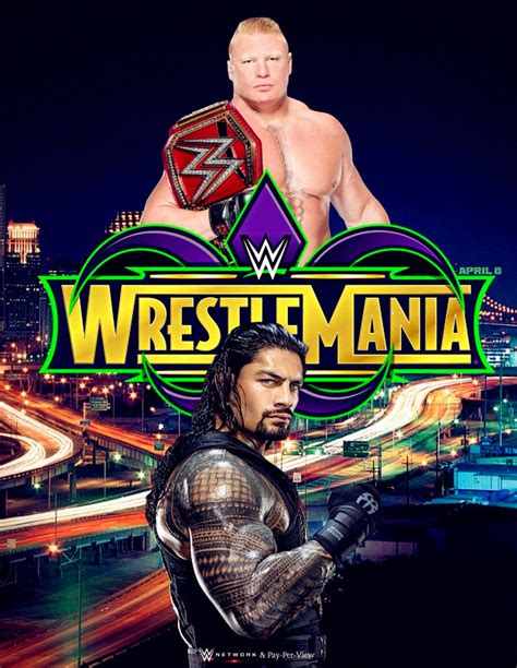 Wwe Wrestlemania 34 Poster By Alexc0bra On Deviantart