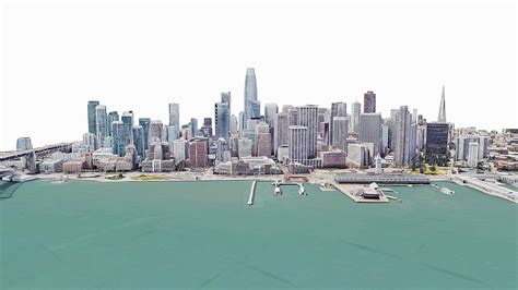 San Franciscocityscanmapskyscraperterrain 3d Model By Sensiet