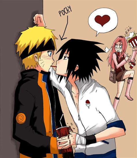 Sasunaru Imagenes Y Doujinshis Naruto Y Sasuke Beso Personajes De