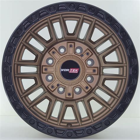 JOGO DE RODAS OFF ROAD FORD F250 ARO 17X9 8X170 ET 12 BRONZE SEMI