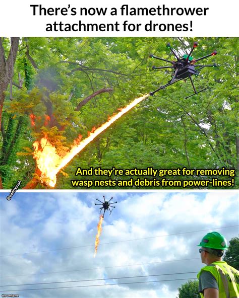 Flamethrower drone attachment : r/OddityMall