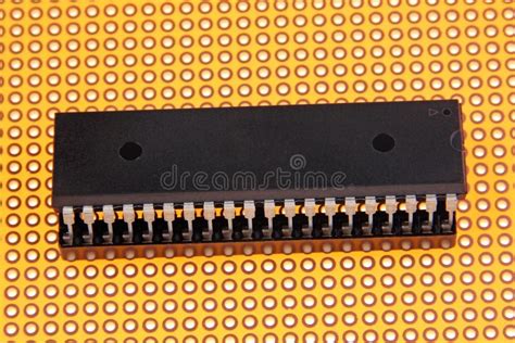 Integrated Circuit Chip Stock Image Image Of Electric