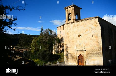 Historic Village Church Of Iglesia De Santa Maria Stock Videos