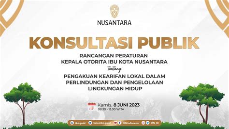 Konsultasi Publik Rancangan Peraturan Kepala Otorita IKN Tentang