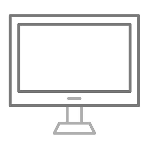 Premium Vector | A black and white image of a computer monitor with a ...