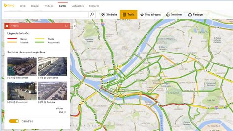 Le Service Dinformation Trafic De Bing Maps Permet Daccéder Aux