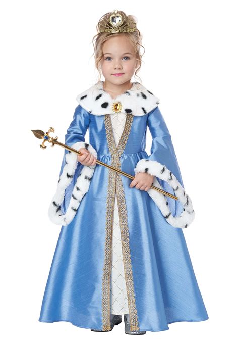 Girl's Little Queen Costume for Toddlers | King & Queen Costumes