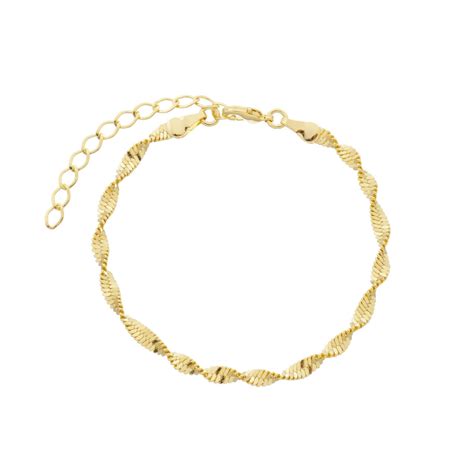 Pulseira Folheada a Ouro 18k Cordão Baiano