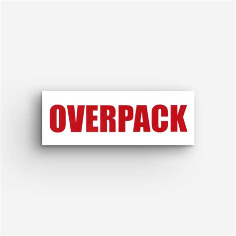 Overpack Handling Label FMS London