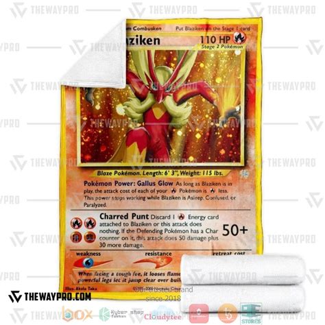HOT Anime Pokemon Blaziken Blanket Boxbox Branding Luxury T Shirts Online In USA