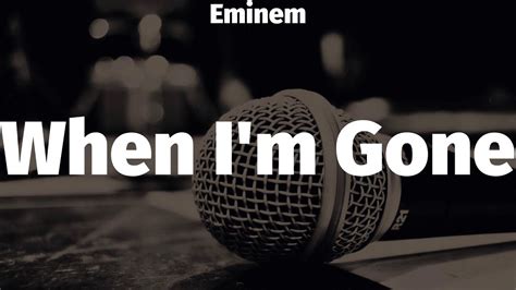 Eminem, "When I'm Gone" - YouTube