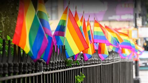 Pride Flags At Christopher Street Park Stonewall National Monument