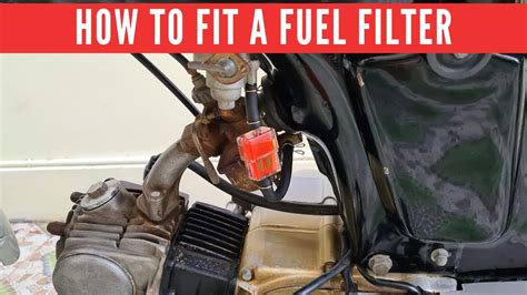 How To Install An Inline Fuel Filter On A Motorcycle YouTube