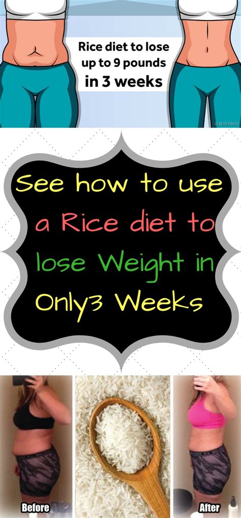 Daily Health Advisor A Rice Diet Can Help You Lose Up To 9 Pounds In