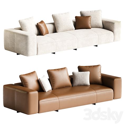 Yves Sofa By Minotti Sofa 3D Model