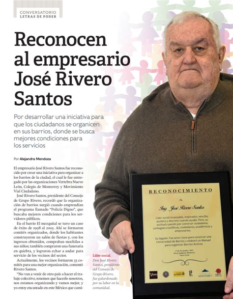 Letras De Poder On Twitter El Empresario Jos Rivero Santos Fue