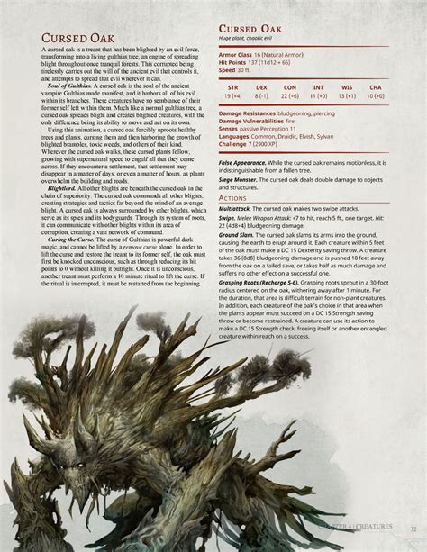 Awakened Shrub 5e Art Dnd 5e Homebrew — Sprouting Chaos Players