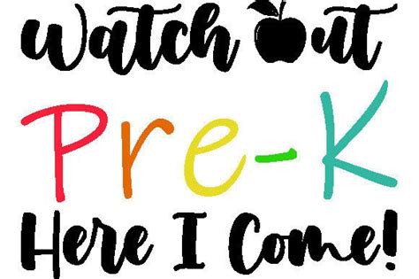 Watch Out Pre K Here I Come Svg Graphic By Teeshop · Creative Fabrica