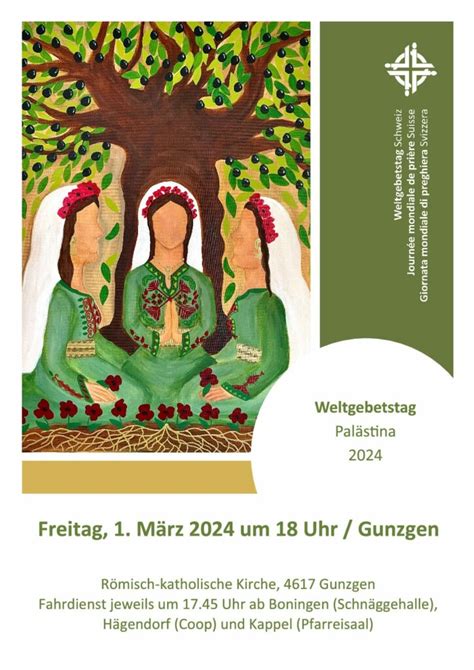 Willkommen beim Weltgebetstag Freitag 1 März 2024 Seelsorgeverband