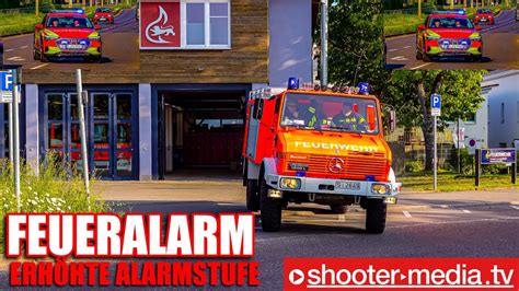 Feueralarm Erh Hte Alarmstufe Brandmeldung In Besonderem