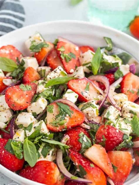 Strawberry Feta Salad - Little Sunny Kitchen