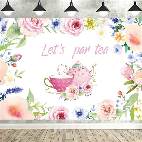 Amazon Let S Par Tea Photography Backdrop 5x3FT Tea Time Photo