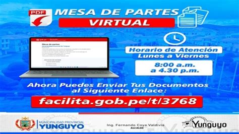 Mesa De Partes Virtual Municipalidad Provincial De Yunguyo Noticias