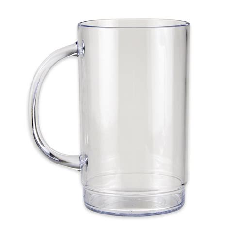 Get 00083 1 San Cl 20 Oz Beer Mug San Plastic Clear