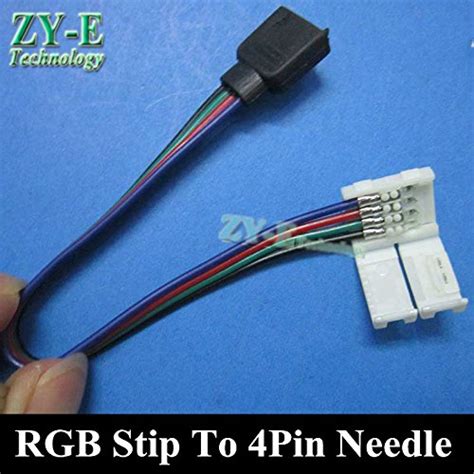 Shomy Pcs Lot Led Rgb Connector Pin Strip To Female Needle Connector