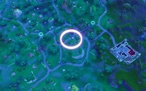 MàJ Fortnite guide défis 10e semaine cercles lumineux fouiller