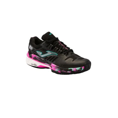 Zapatilla Padel Mujer Negro Fucsia Joma Slam Wpt Misspadel