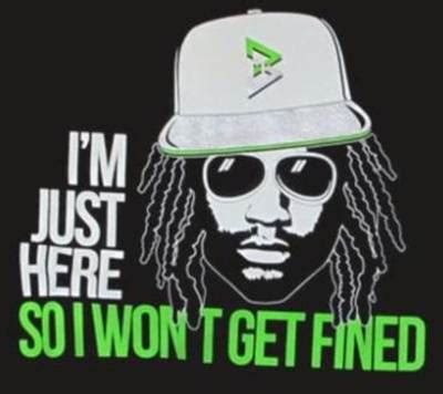 Marshawn Lynch Selling 'I'm Just Here So I Won't - One News Page VIDEO