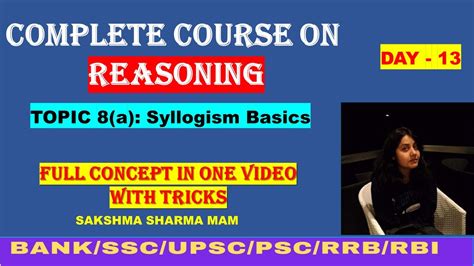 Complete Course On Reasoning Day Topic A Syllogism