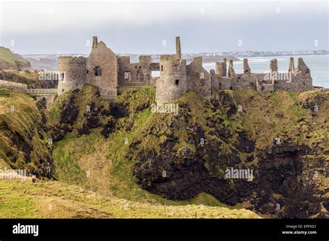 Dunluce castle ruins in Northern Ireland Stock Photo - Alamy