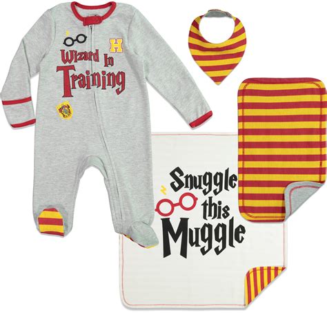 Harry Potter Harry Potter Harry Potter Baby Boys 4 Piece Outfit Set ...