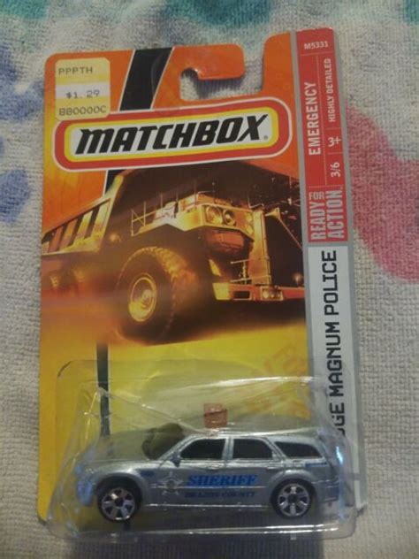 Matchbox Dodge Magnum Police Silver 71 Emergency Bravos County Ebay