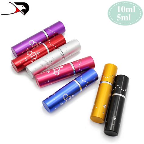 Spot Retail 5ml 10ml Crown Drill Point Anodized Aluminum Shell Perfume