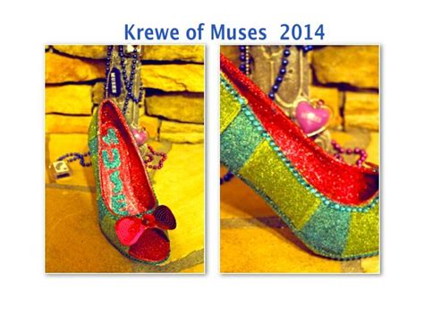 2014 Krewe of Muses A stripe here and there... | Muses shoes, Krewe, Muse