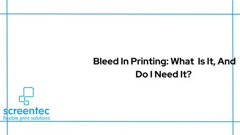 Bleed In Printing What Is It And Do I Need It Screentec