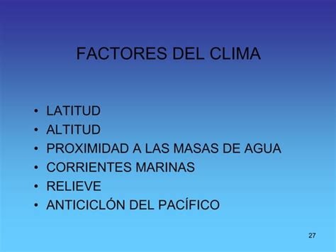 Climas Elementos Factores Ppt