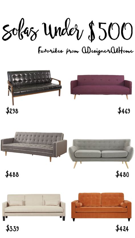 Sofas For Under $500 - A Designer At Home